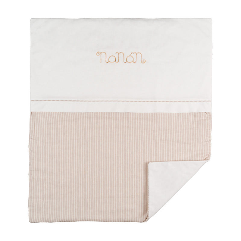 Coperta off-white e beige
